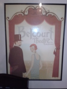 A Belcourt Theatre poster from Fido's.