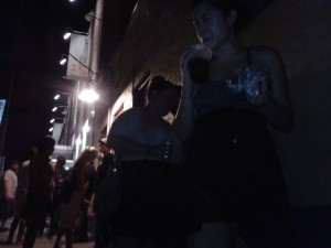 The line outside the Belcourt.