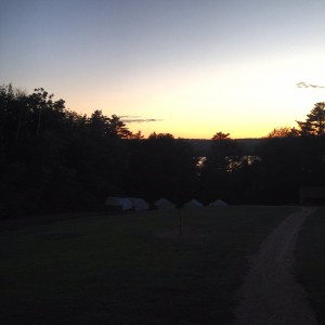 Sunset at camp