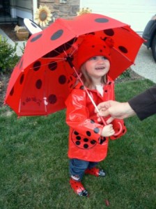 Raincoat, Rainboots and Umbrella